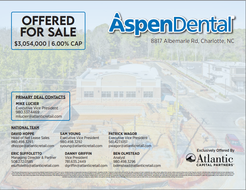Aspen Dental | Charlotte, NC | 6.00% Cap | Revere