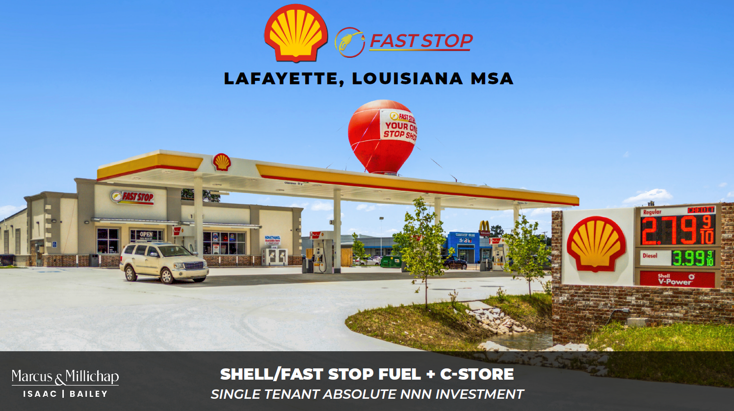 NNN Shell/Fast Stop Fuel + C-Store | Revere